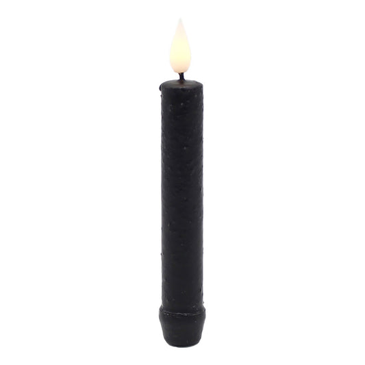 Black LED Taper Candle