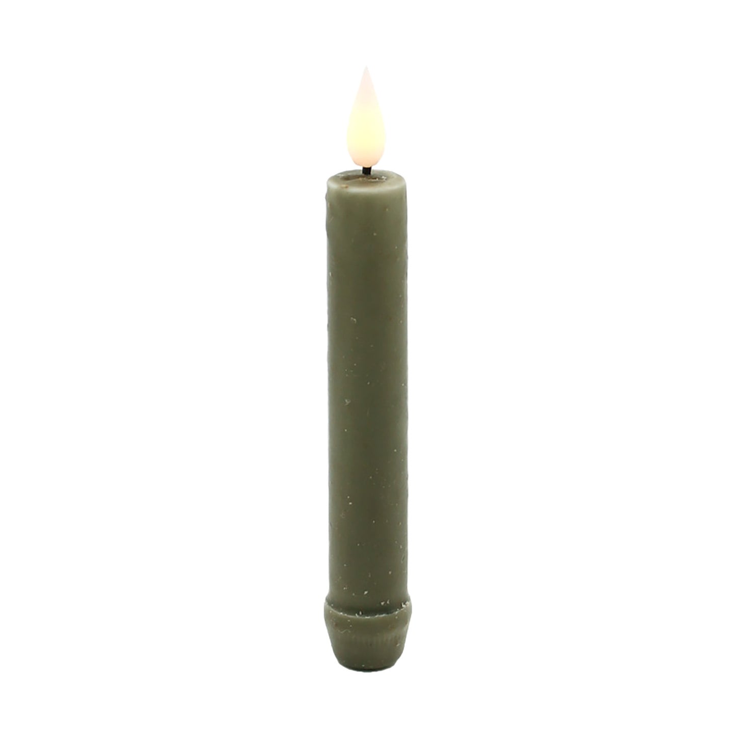 Sage Green LED Taper Candle