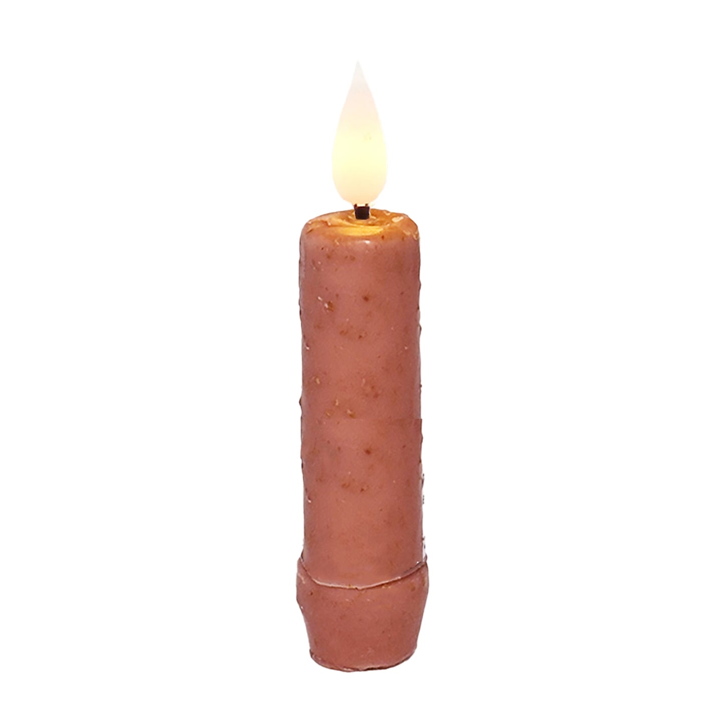 Short Pink LED Taper Candle