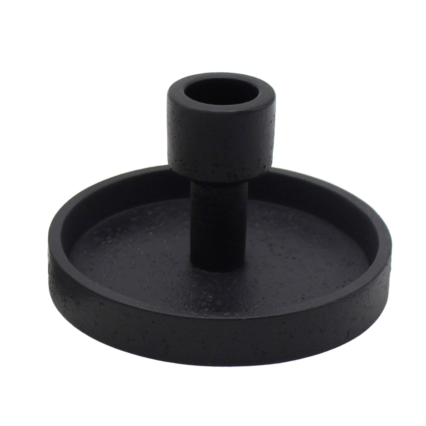 Wide Bottom Black Taper Holder