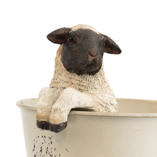 Suffolk Sheep Planter Rim Hanger