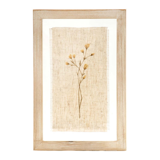 White Framed Wildflower Sign