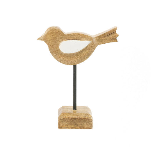 5" Wood Cutout Bird on Stand